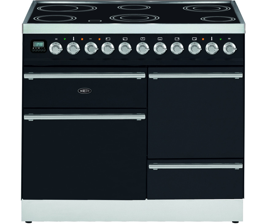 BORETTI fornuis inductie zwart VXI104ZW