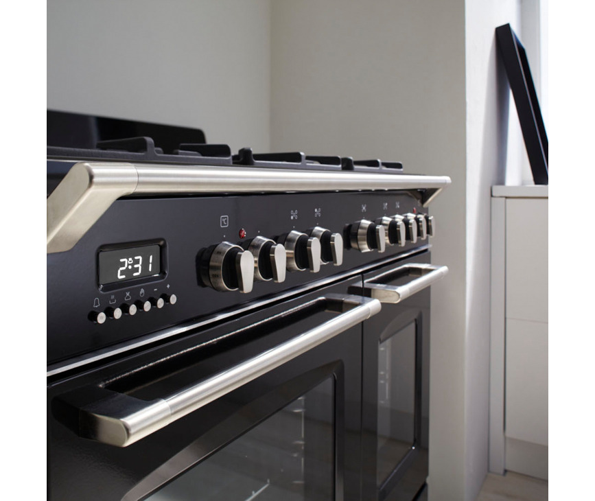 Boretti CFBG902AN2 antraciet gas fornuis - 90 cm. breed