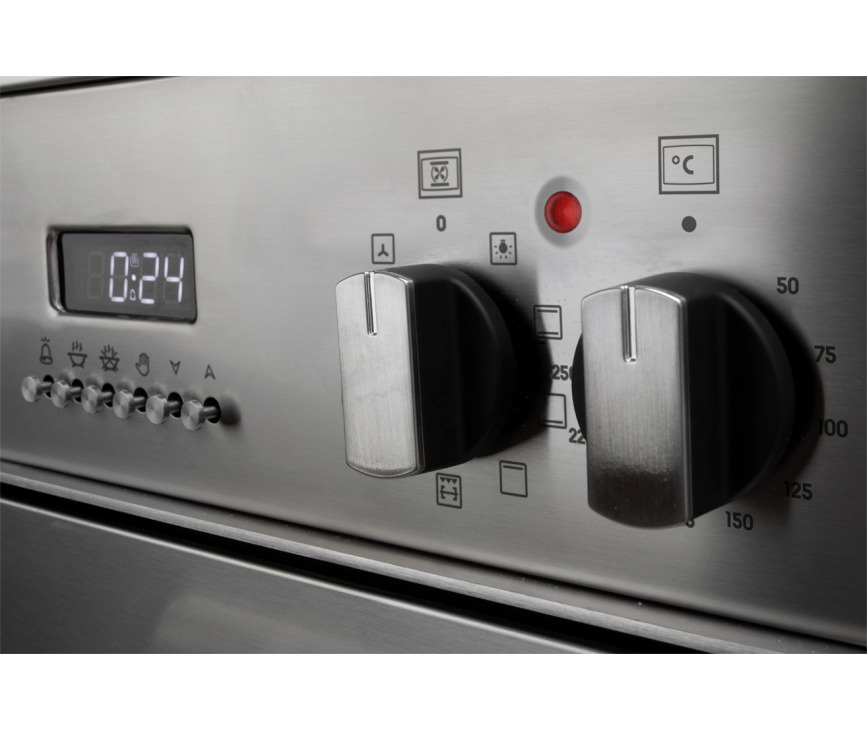 De grote rvs knoppen geven de Boretti MFBG902IX/2 een stoer design