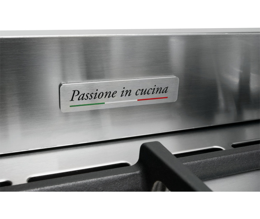 Boretti MFBG902IX/2 fornuis met dubbele oven - rvs - Milano
