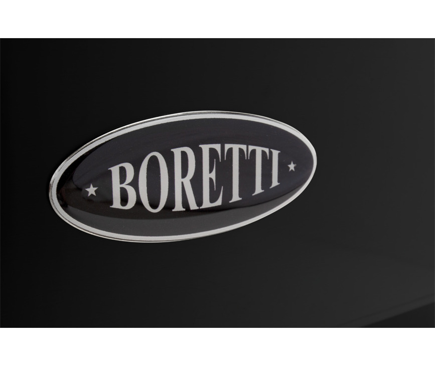 Boretti MFBG902ZW/2 fornuis met dubbele oven - zwart - Milano