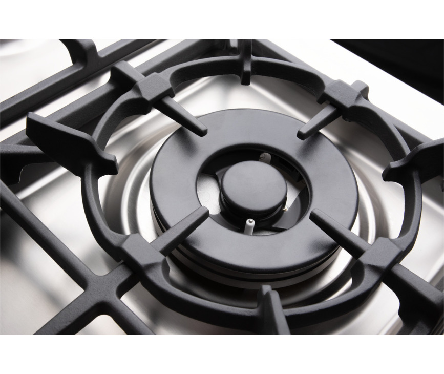 Boretti MFBG902ZW/2 fornuis met dubbele oven - zwart - Milano