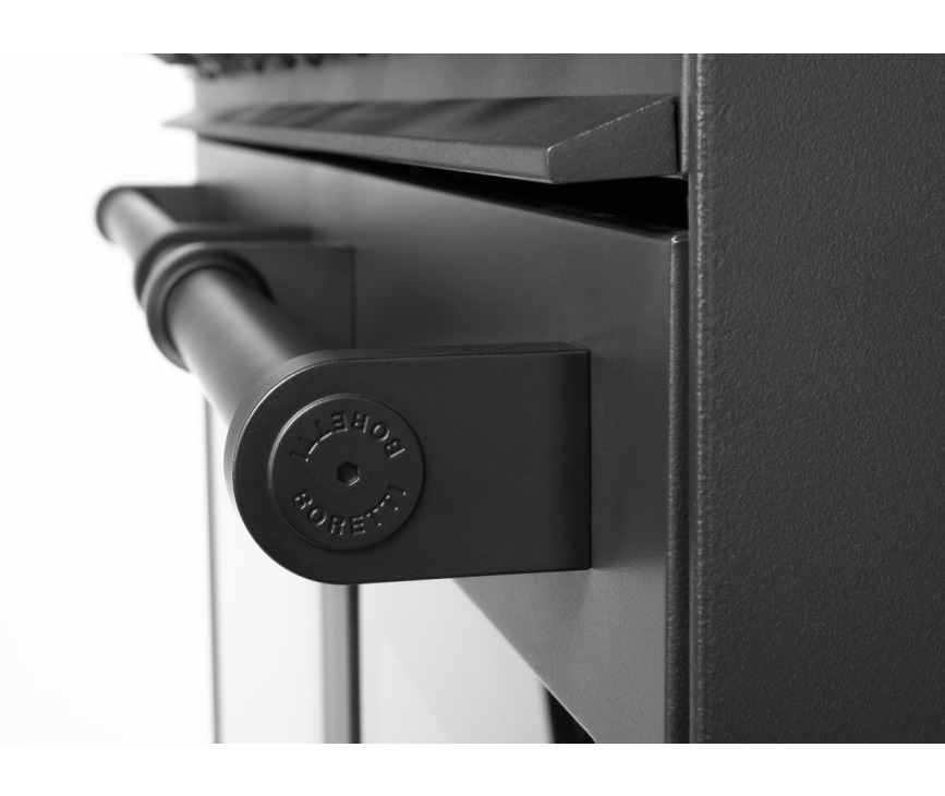Boretti MLG96DMAT gas fornuis met dubbele oven - antraciet