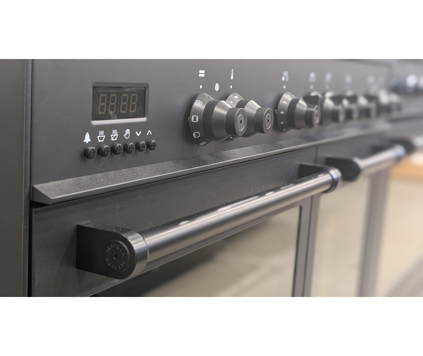 Boretti MLI94DMAT inductie fornuis met dubbele oven - antraciet