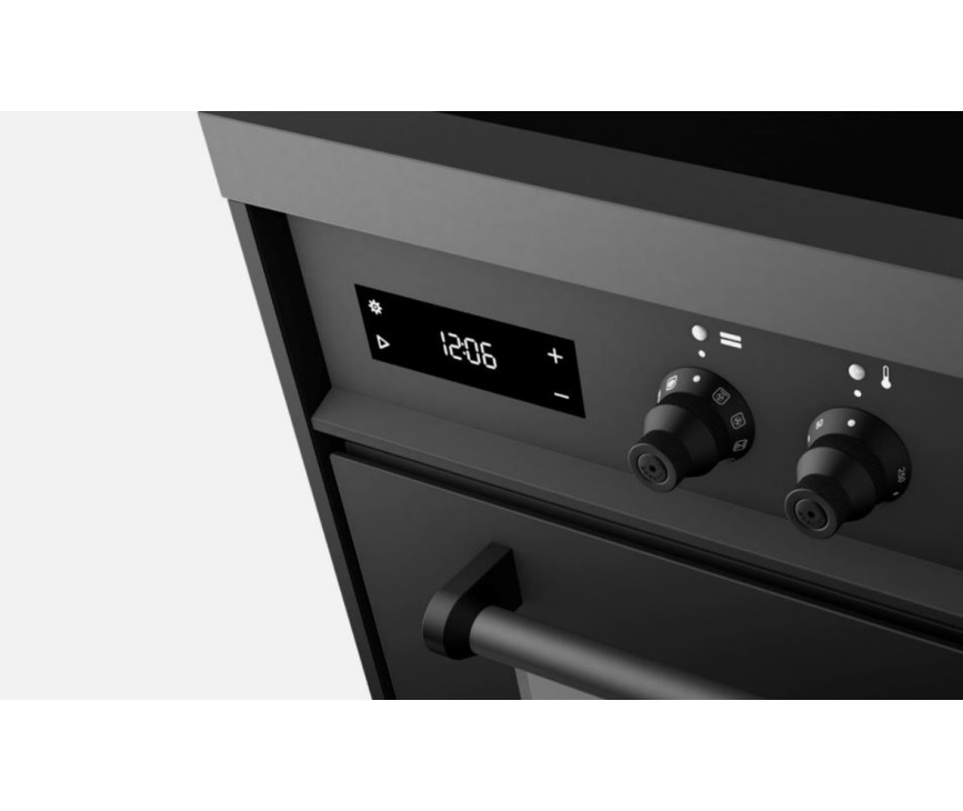 Boretti MLI95BMAT inductie fornuis met 5 inductie zones - antraciet