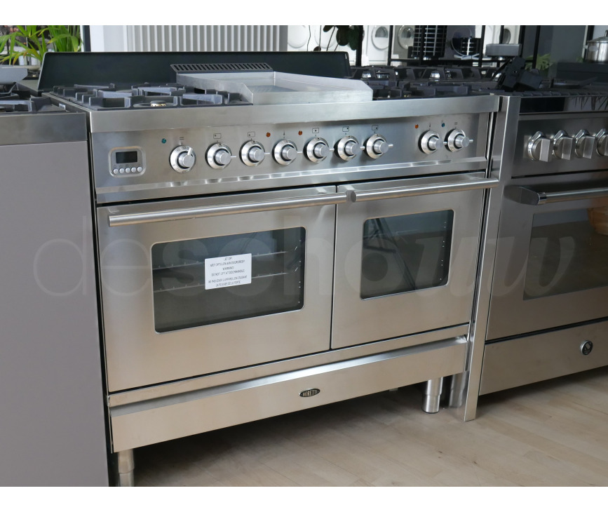 Boretti VFP104IX fornuis roestvrijstaal