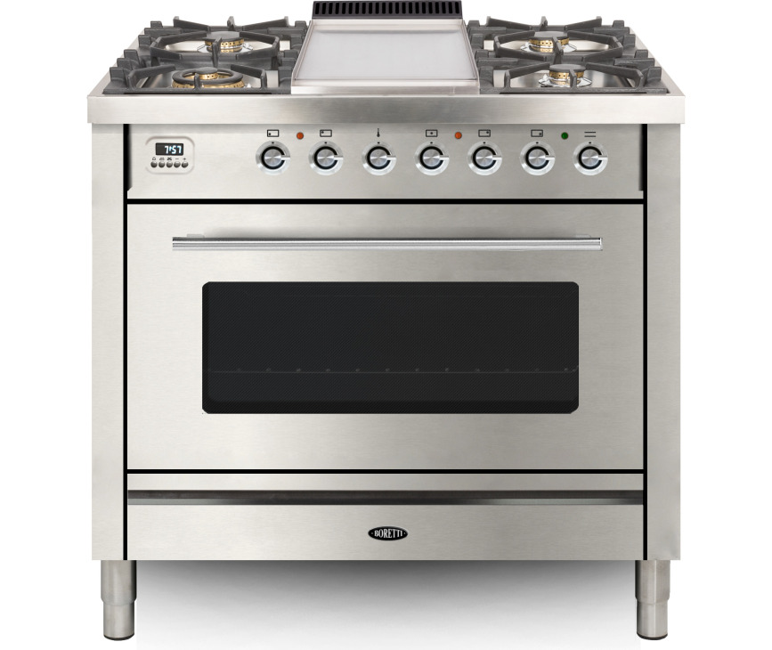 BORETTI fornuis rvs VFP93IX