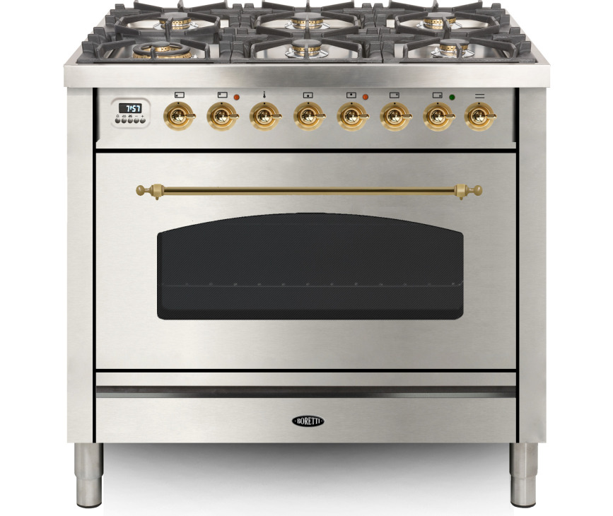 BORETTI fornuis rvs VPN96IX
