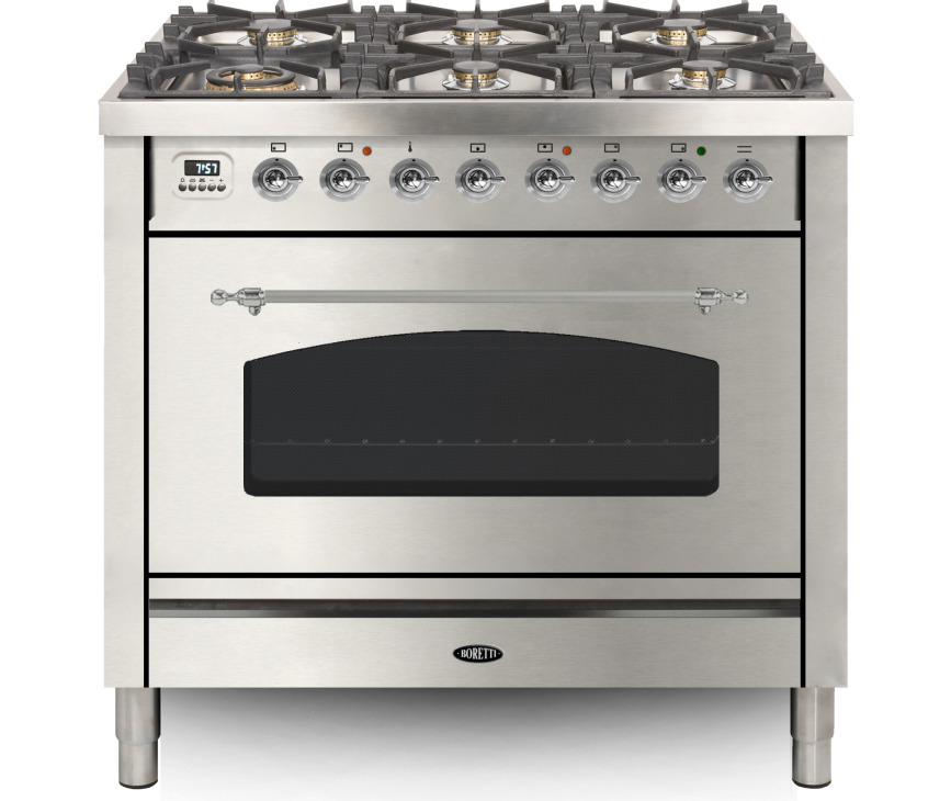 BORETTI fornuis rvs VPNR96IX