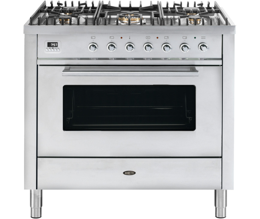 BORETTI fornuis rvs VT95IX
