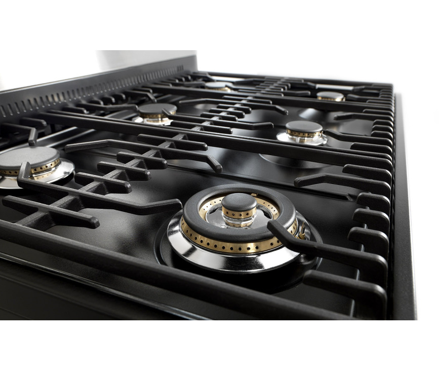 De Boretti VTANR96AN is uitgevoerd met een wokbrander linksvoor. Deze heeft een vermogen van 4,3 kW