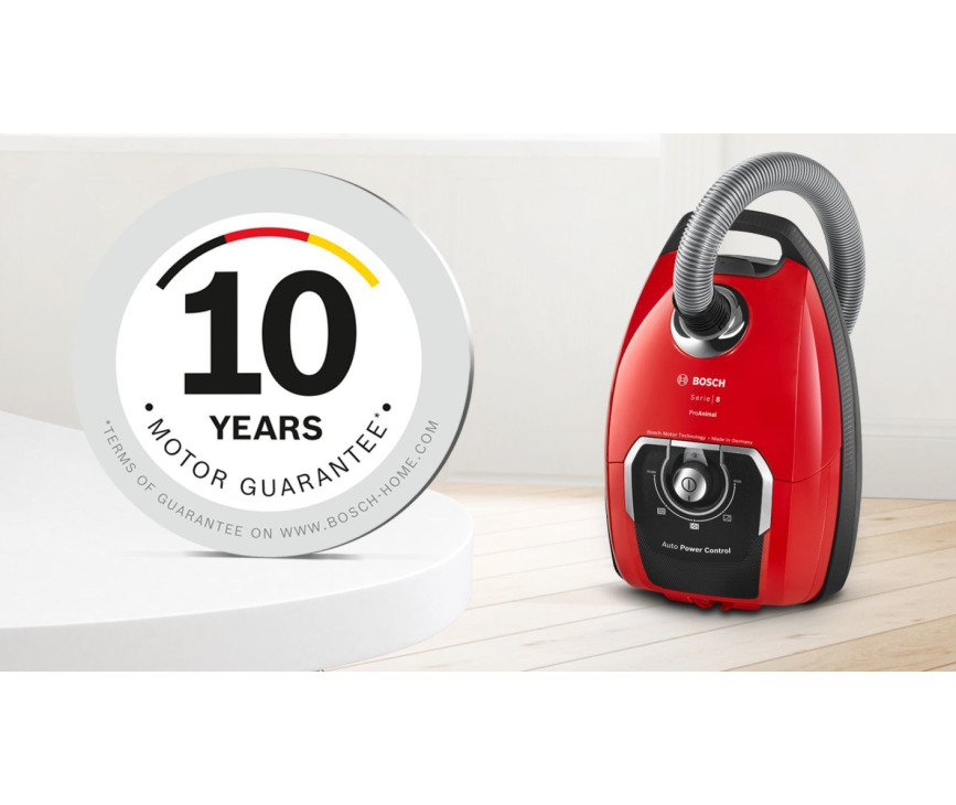 BOSCH stofzuiger rood ProAnmial BGB8PET1