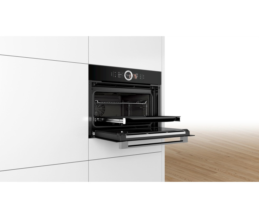 BOSCH combi-stoomoven inbouw zwart CSG656RB7