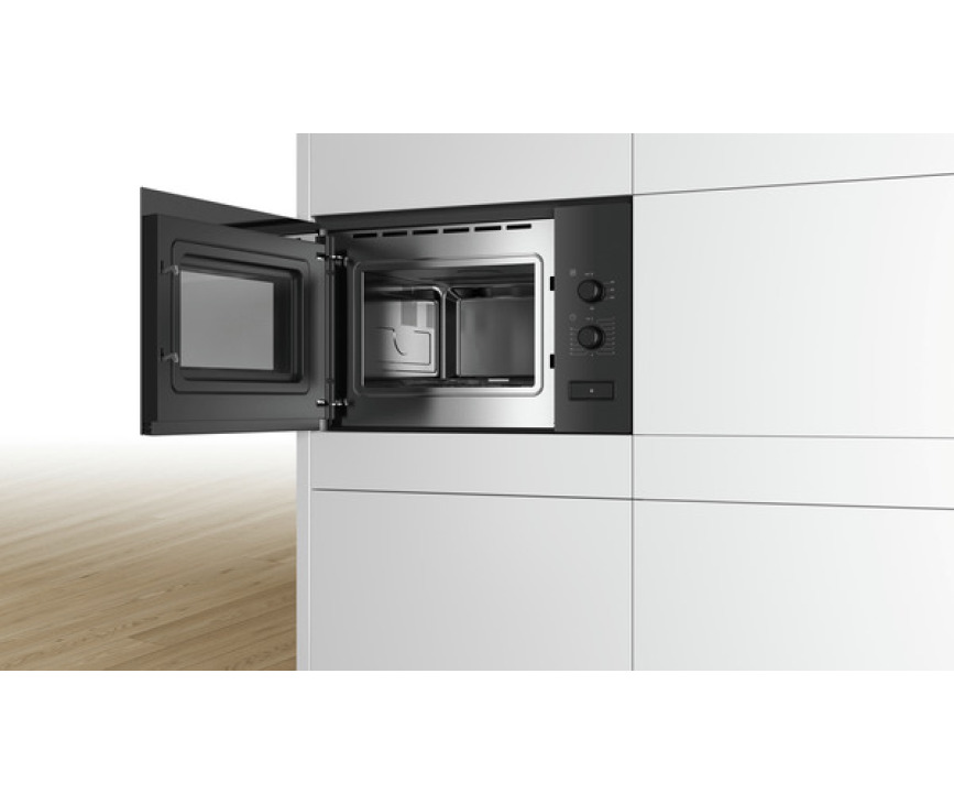 Bosch BFL550MB0 inbouw magnetron - zwart - nis 38 cm.