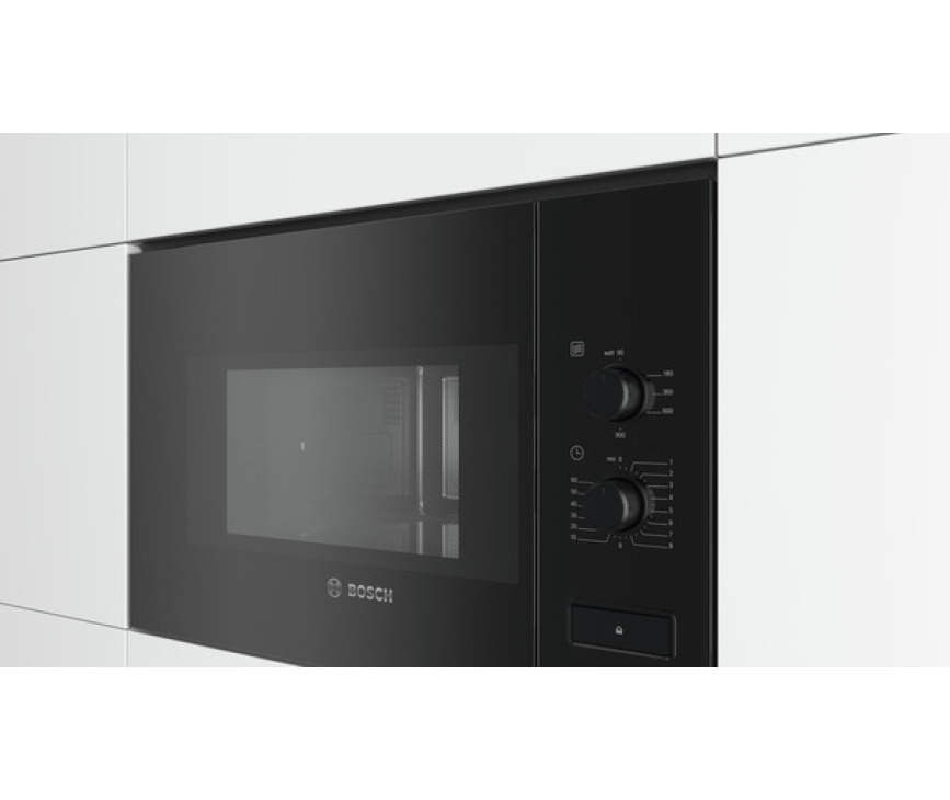 Bosch BFL550MB0 inbouw magnetron - zwart - nis 38 cm.