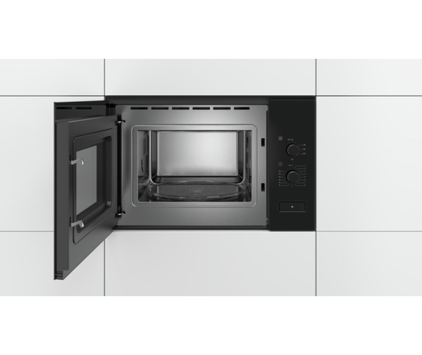 Bosch BFL550MB0 inbouw magnetron - zwart - nis 38 cm.