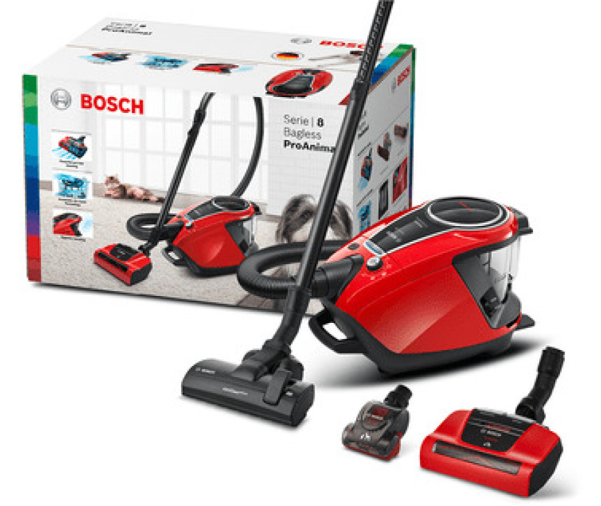 Bosch BGS7PET stofzuiger rood - ProAnimal