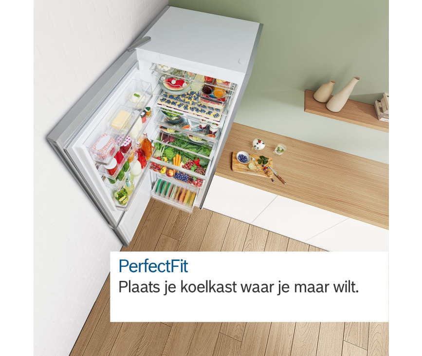 Bosch KGN392LAF vrijstaande koelkast - rvs-look