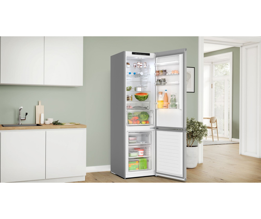 Bosch KGN392LAF vrijstaande koelkast - rvs-look