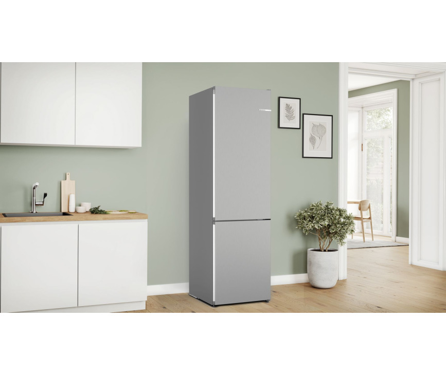 Bosch KGN392LAF vrijstaande koelkast - rvs-look