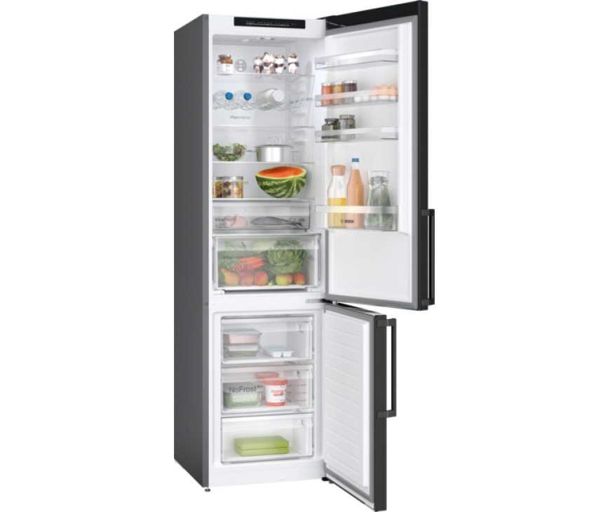 Bosch KGN39OXBT blacksteel koelkast - nofrost
