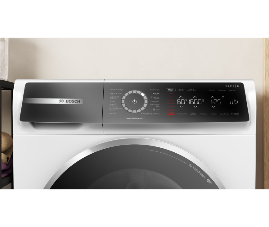 Bosch WGB25607NL wasmachine - 10 kg 1600 rpm - serie 8