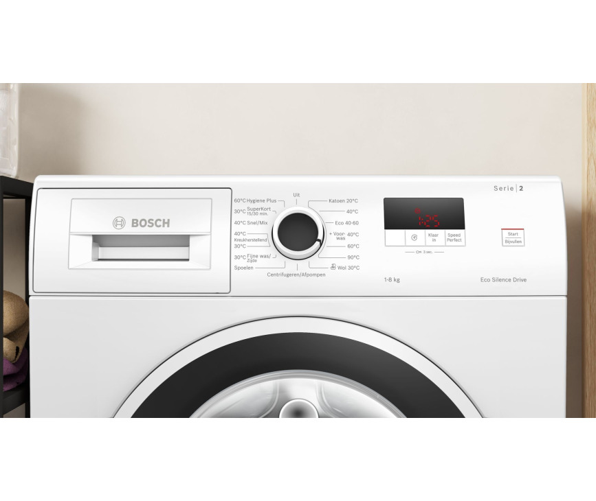 Bosch WGE03408NL wasmachine met 8 kg. en 1400 toeren - serie 2