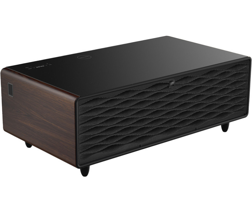 CASO Sound & Cool Hout salon tafel met koellades, speakers en draadloos opladen telefoon