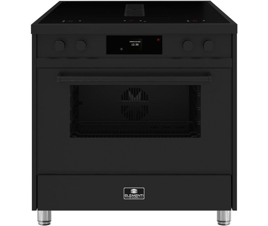 Elementi di Cucina IM9034-MZ-B inductie fornuis met afzuiging - mat zwart