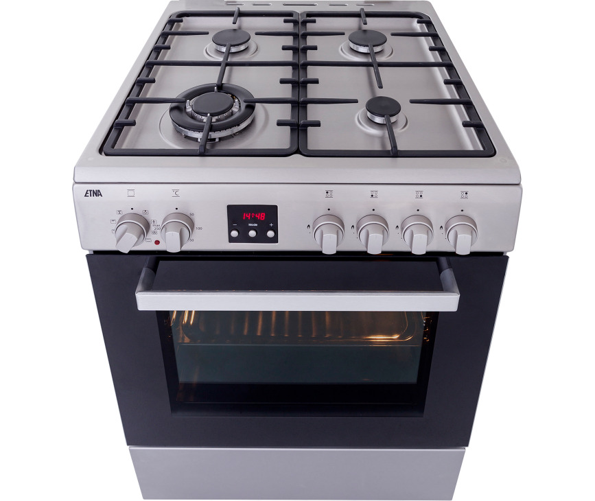 Etna FGV760RVS fornuis roestvrijstaal