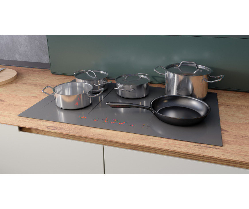 Etna KIF780DS inbouw inductie kookplaat - 80 cm. breed 