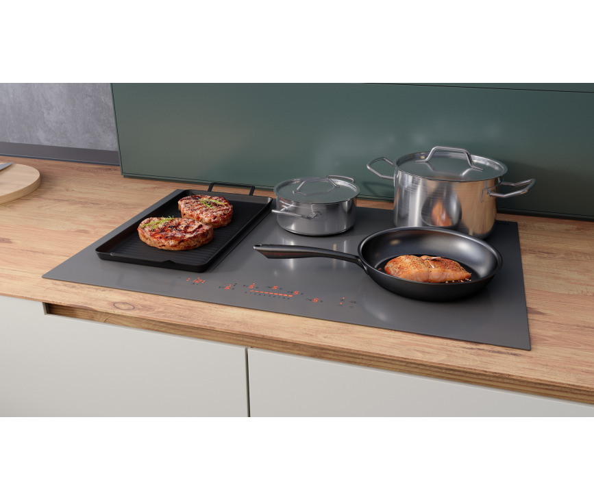 Etna KIF780DS inbouw inductie kookplaat - 80 cm. breed 