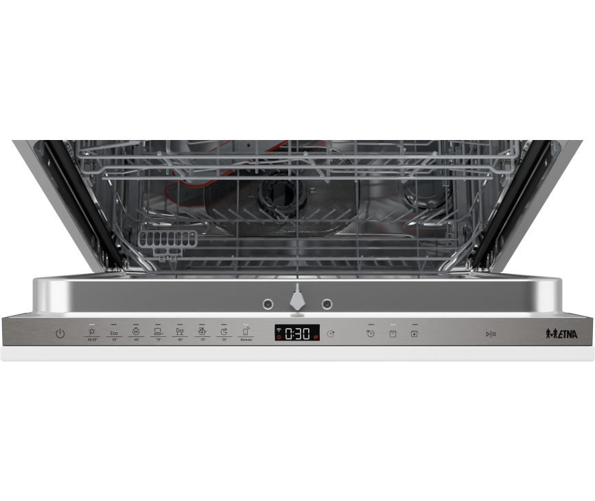 Etna VW342HCP verhoogde inbouw vaatwasser met 42 dB en ConnectLife