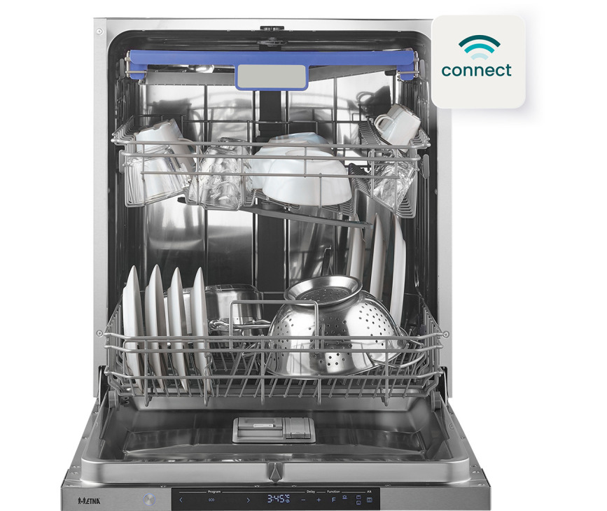 Etna VW738NC stille inbouw vaatwasser met besteklade - energieklasse B
