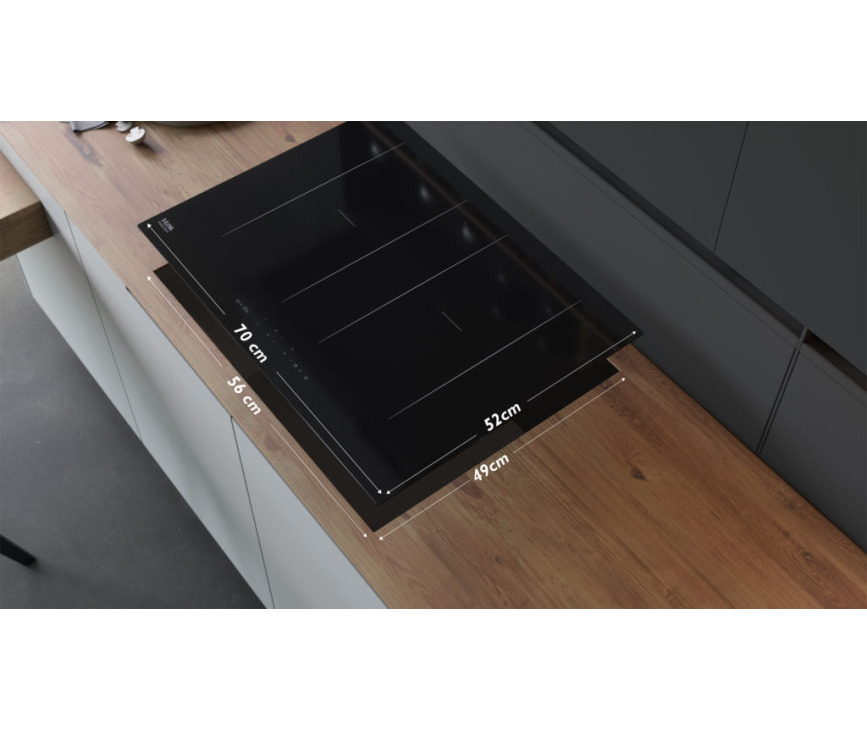 Etna KIF672ZT inbouw inductie kookplaat - 70 cm. breed