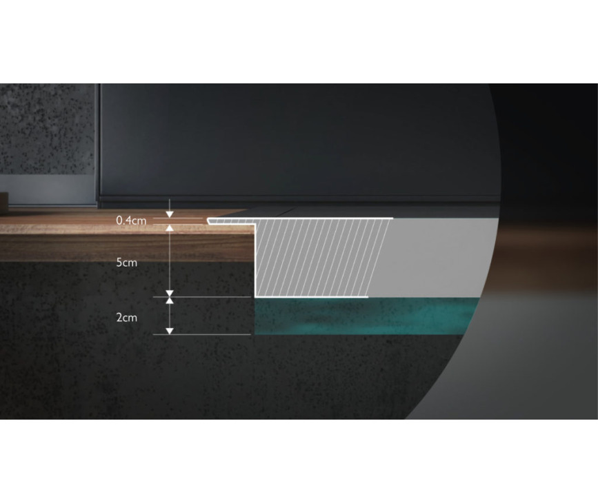 Etna KIF672ZT inbouw inductie kookplaat - 70 cm. breed