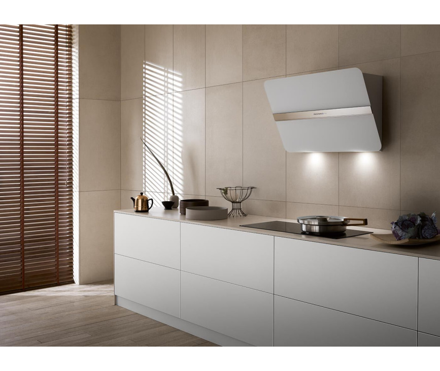 FALMEC afzuigkap wand wit glas FLIPP55W
