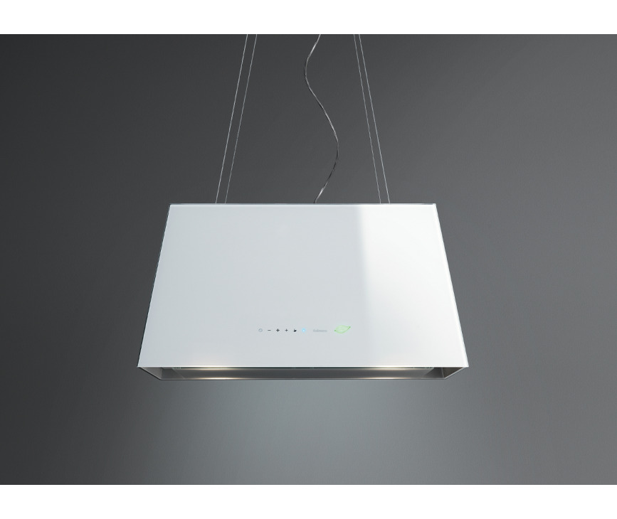 FALMEC afzuigkap eiland wit glas LUMIE67W