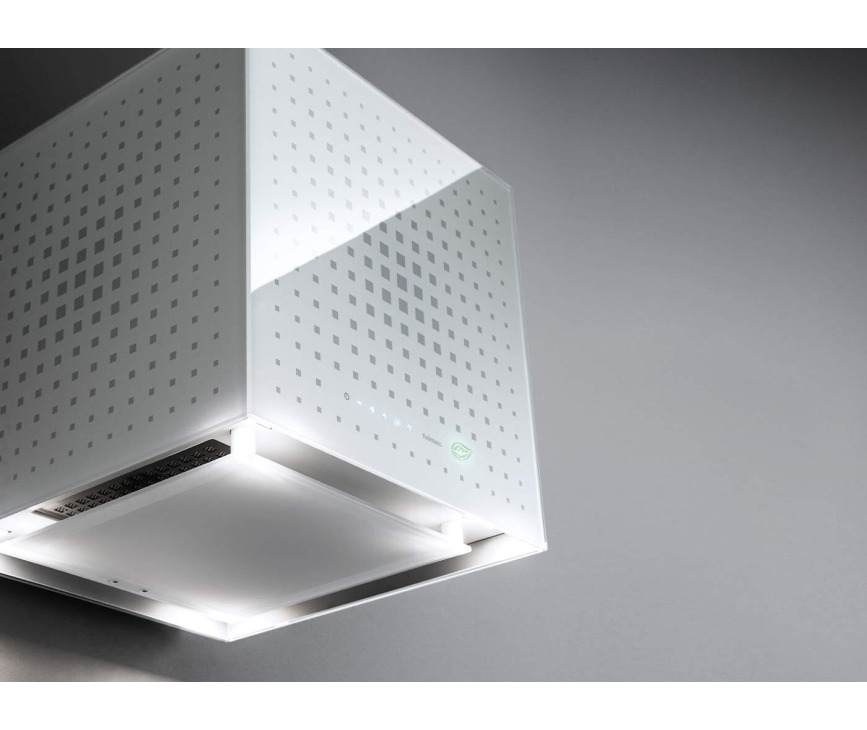 Falmec RUBIW42W wand afzuigkap - wit glas - 42 cm breed