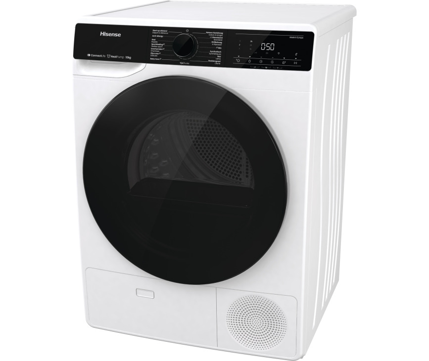 Hisense DH5V13UW warmtepomp droger met 10 kg. trommel en A++