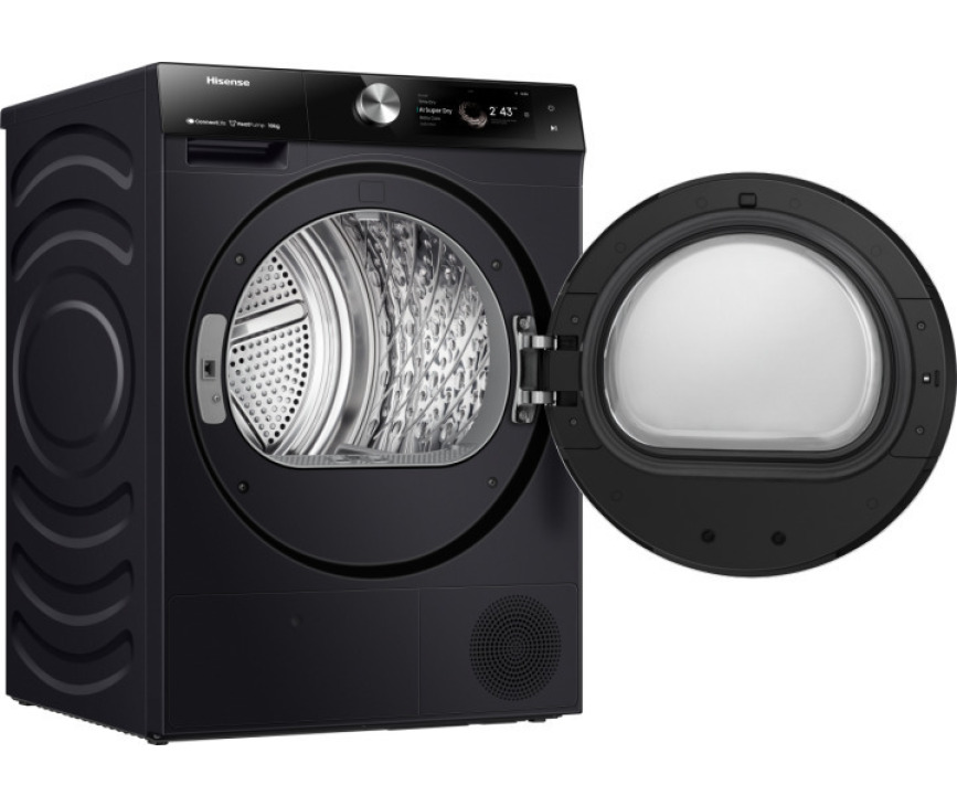 Hisense DH7S107BB warmtepomp droger - zwart