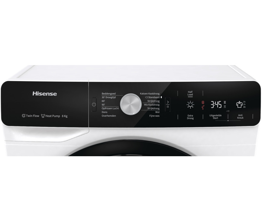 Hisense DHGA8013L warmtepomp droger - 8 kg.