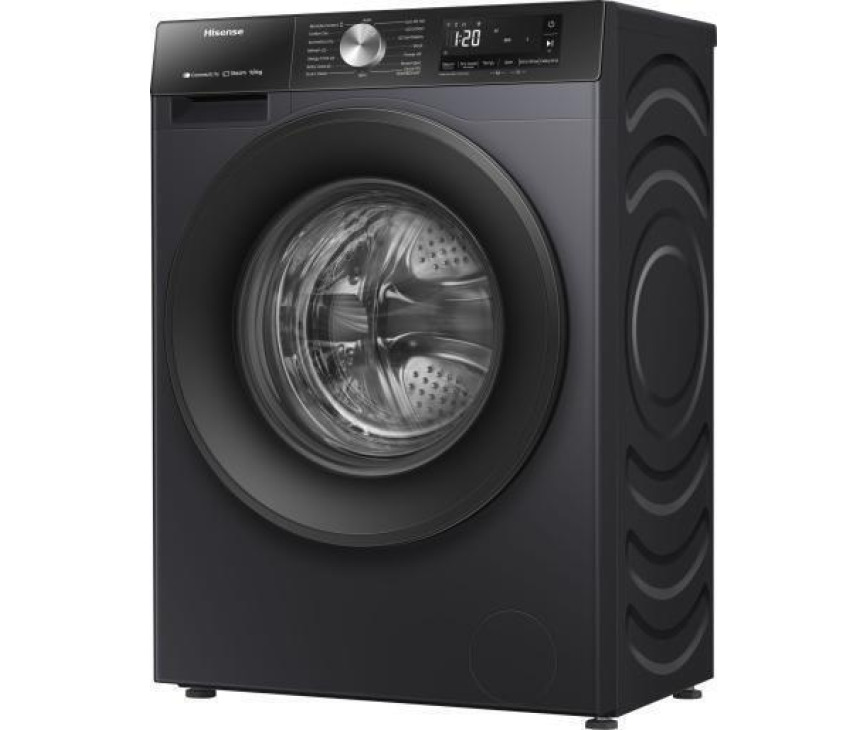 Hisense WD3S9043BB3 was/droogcombinatie - zwart