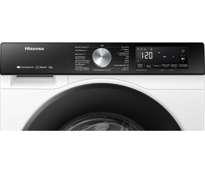 Hisense WF3S9043BW3/BLX wasmachine