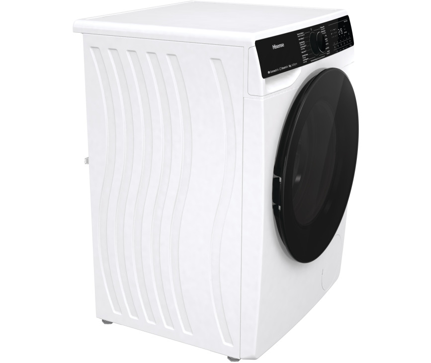 Hisense WF5V863BW wasmachine met WiFi, stoom, 8 kg en 1600 toeren