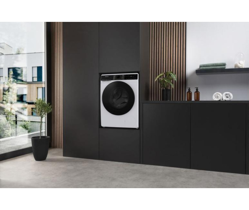 Hisense WF5V943BW/BLX wasmachine met Home Connect en stoom