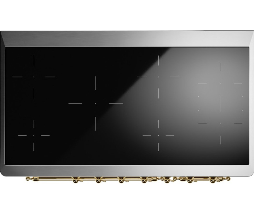 Ilve MI127NE3/AW inductie fornuis - antiek wit - 120 cm. breed