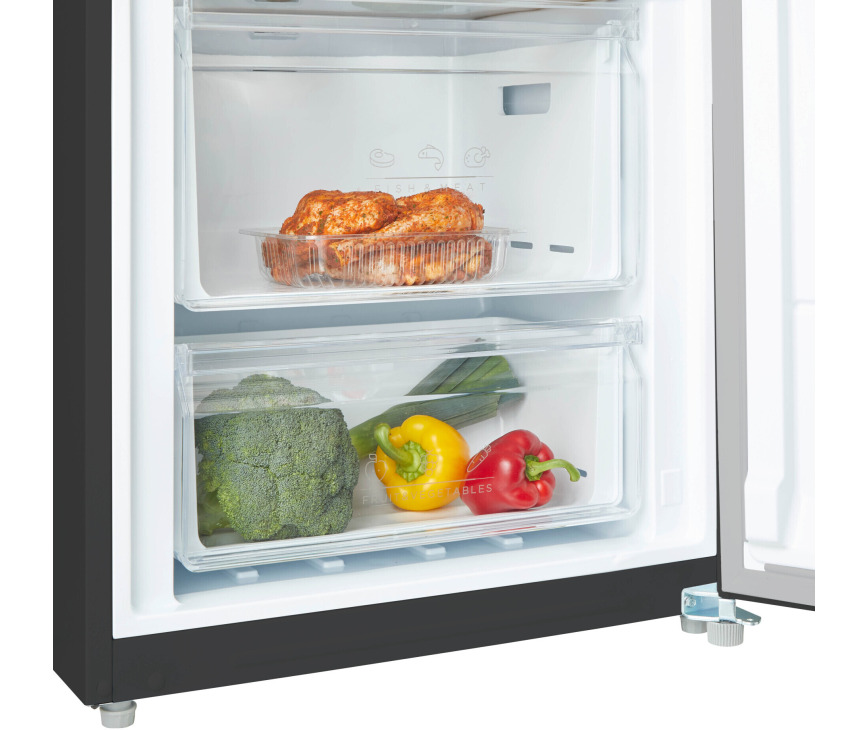 Inventum KK1850B vrijstaande koelkast / koeler - black inox