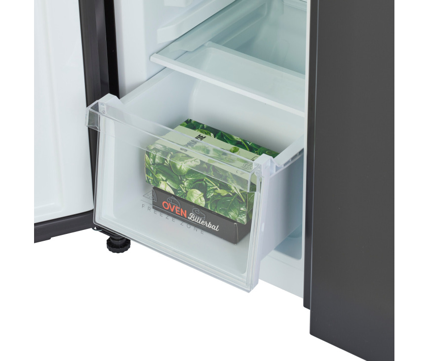 Inventum SKV0177B side-by-side koelkast - zwart