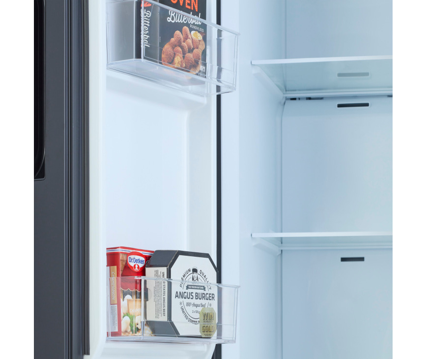 Inventum SKV0177B side-by-side koelkast - zwart
